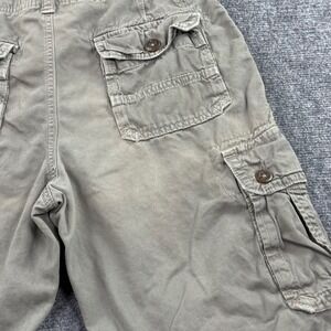 American Eagle Outfitters Cargo Shorts Khaki Tan Size 34 Utility‎ Pockets Men's